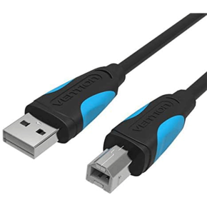 Vention USB2.0 A Male to B Male Print Cable with Core 10M Black-VAS-A16-B1000