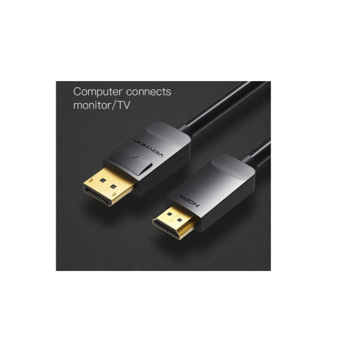 Vention DP to HDMI Cable 2M Black-HADBH