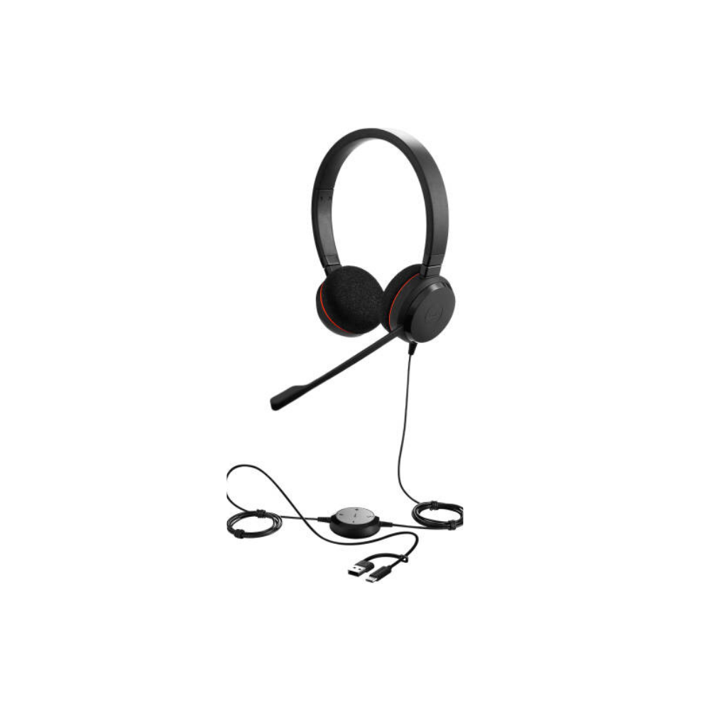 Jabra Evolve 20, STEREO Headset with USB C/A (Microsoft Version)-4999-823-169