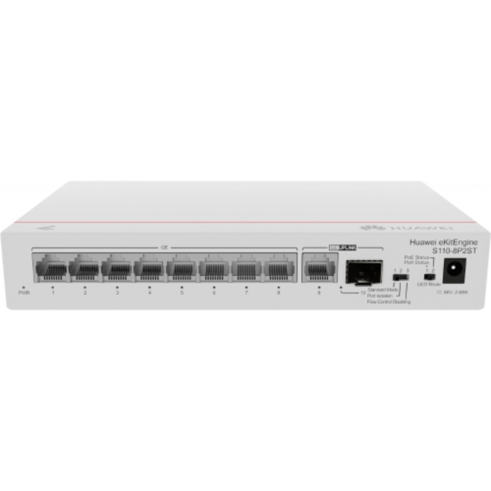S110-8P2ST 8-Port PoE+ Gigabit SMB Switch