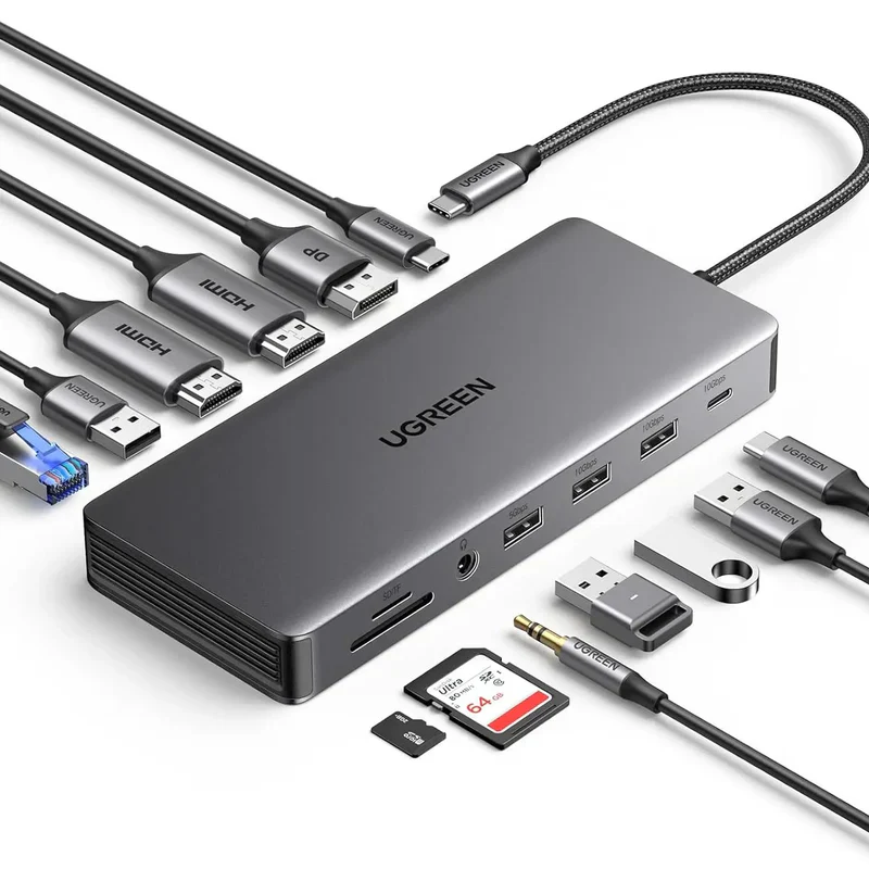 UGREEN CM681 13 In 1 Docking StationUSB-C to 2