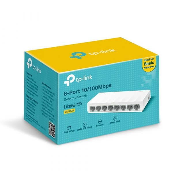 TP-Link 8-Port 10/100Mbps Desktop Switch- TL-SF1008D