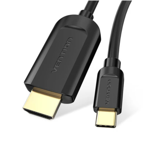 Vention Type-C to HDMI Cable 2M Black Metal Type - CGSBH