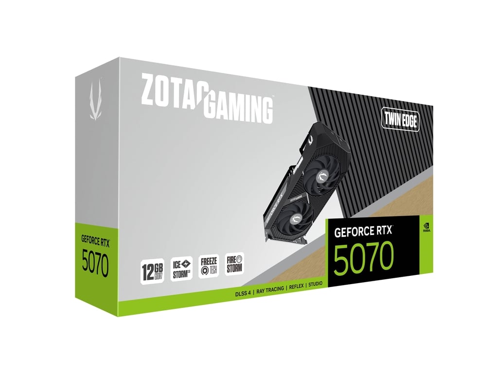ZOTAC RTX 5070 Twin Edge 12GB GDDR7 Graphics Card-ZT-B50700E-10P