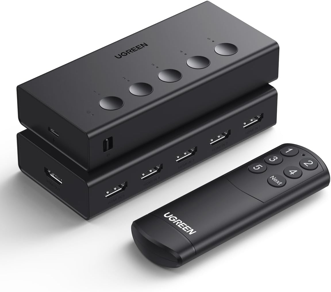 UGREEN 5-In 1-Out HDMI Switch-UG- 90512