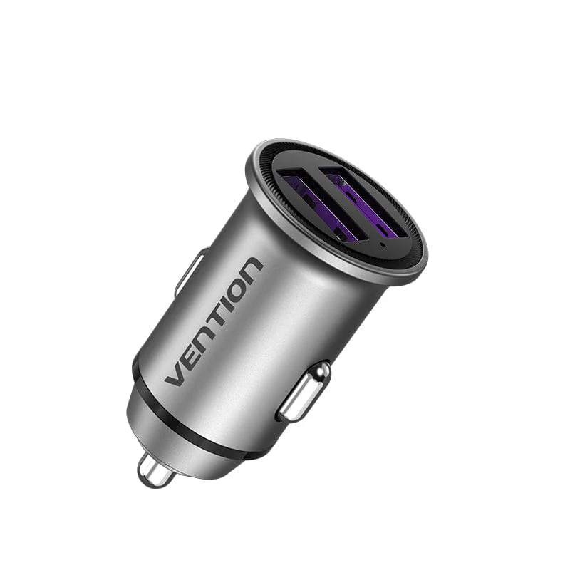 Vention Two-Port USB A+A(30+30) Car Charger-FFFHO