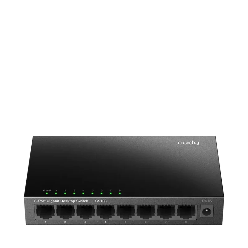 CUDY 8-PORT Gigabit metal switch 8 x 10/100/1000Mbps RJ45 ports CUDY GS108