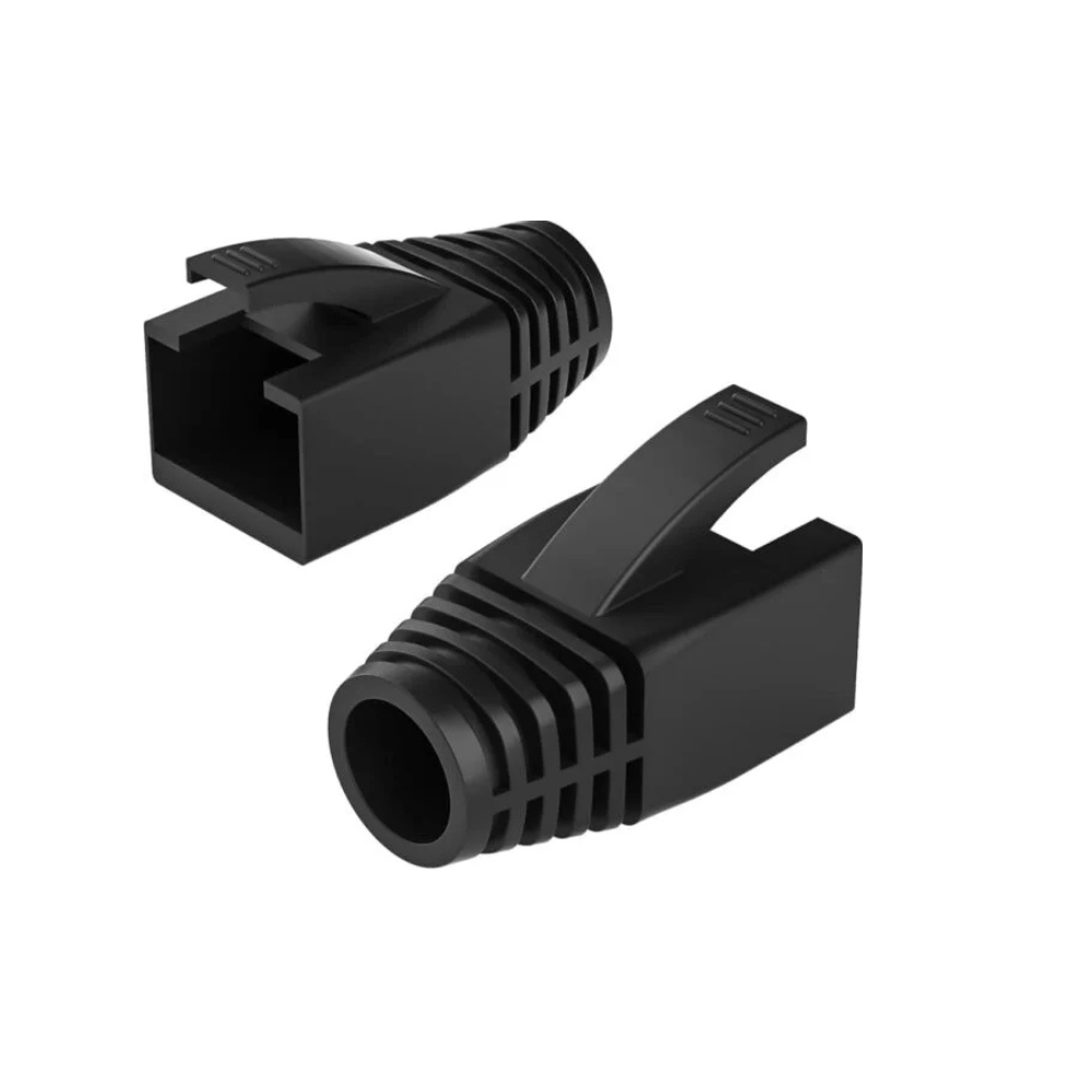 Vention RJ45 Strain Relief Boots Red PVC Type 100 Pack-IODRO-100