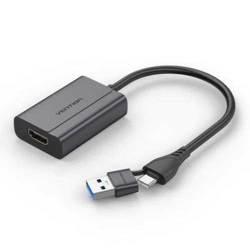 Vention USB-C + USB-A to HDMI Adapter 0.15M Gray – ACYHB
