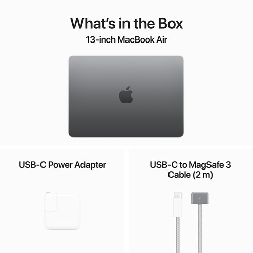 Apple MacBook Air 13" M3 Chip, 8-core CPU, 16GB, 512GB SSD-MXCV3LL/A