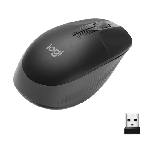 Logitech M190 Full Size Wireless Mouse  Grey-910-005905