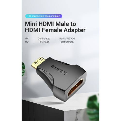 Vention Micro HDMI Male to HDMI Female Adapter Black-AITB0