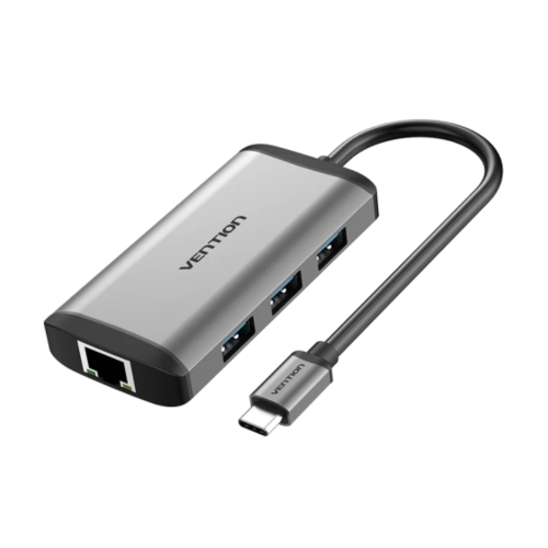 Vention USB-C 6-in-1 Dock HDMI/USB 3.0×3/RJ45/PD -CNCHB