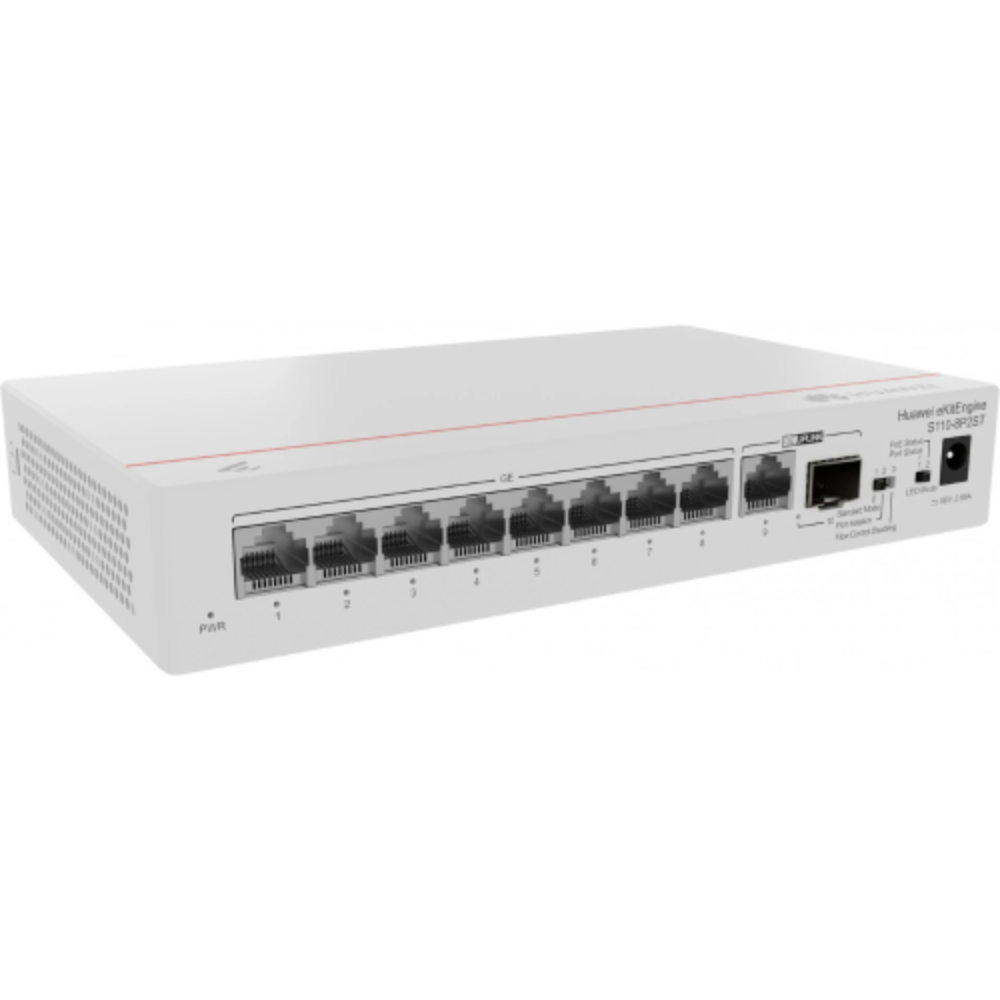 S110-8P2ST 8-Port PoE+ Gigabit SMB Switch