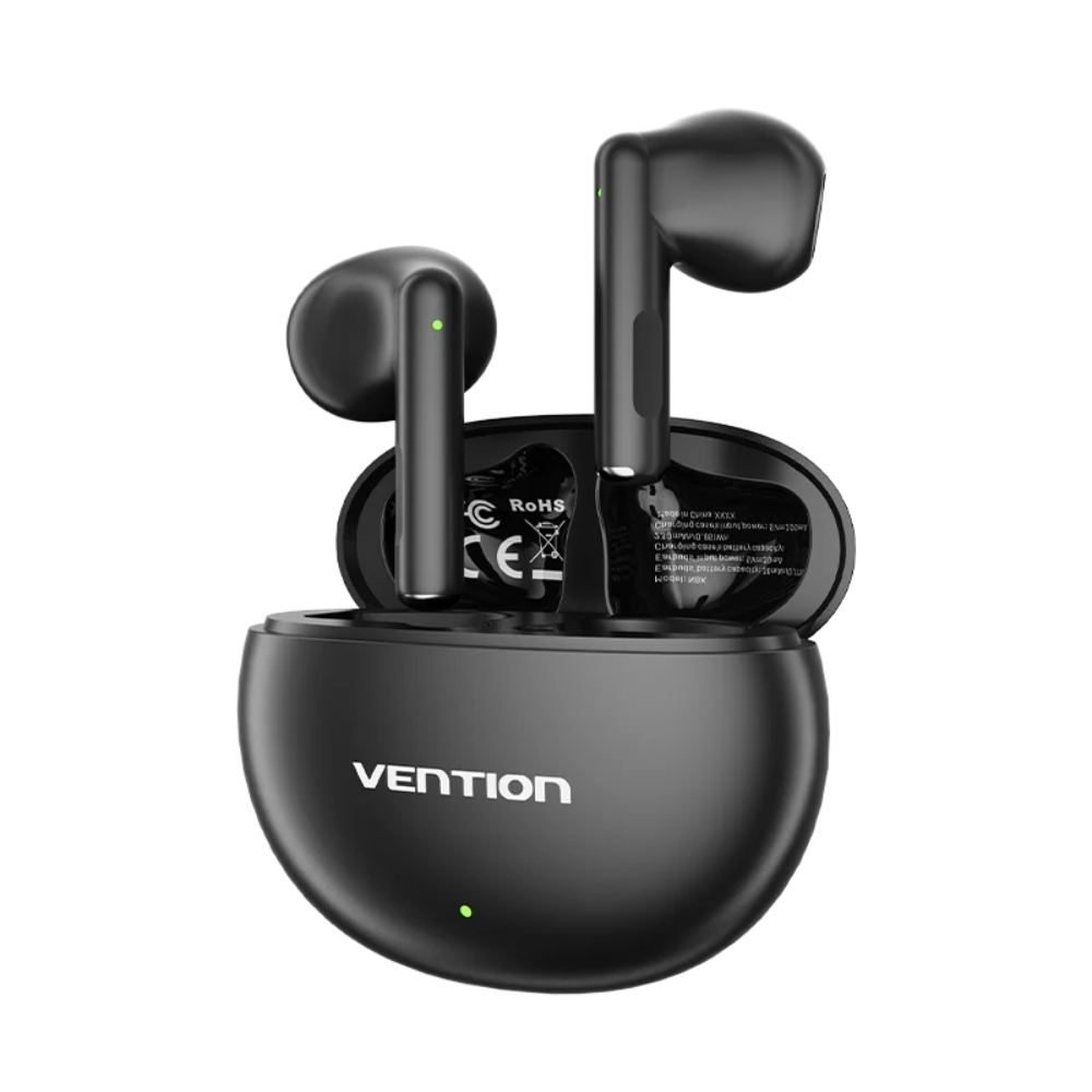 Vention True Wireless Bluetooth Earbuds Elf E06 Black-NBKBO