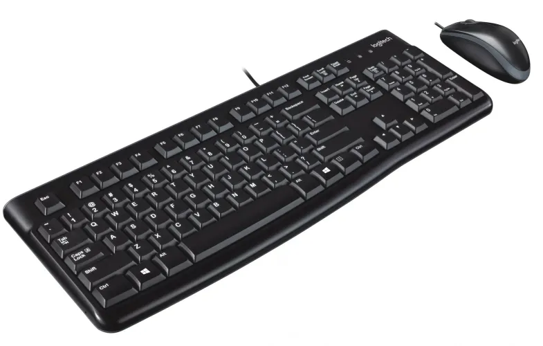 Logitech MK120 Wired Keyboard & Mouse Combo Black-920-002562