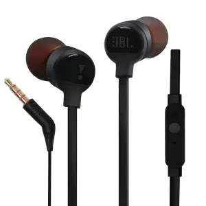 JBL Tune 110 Earphones-Black -JBLT110BLK