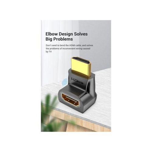 Vention HDMI 270 Degree Male to Female Adapter Black-AINB0