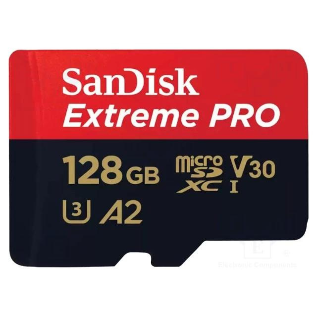 SanDisk Extreme PRO microSDXC 128GB card–SDSQXCD-128G-GN6MA