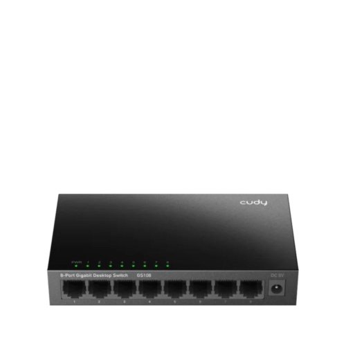 CUDY 8-PORT Gigabit metal switch 8 x 10/100/1000Mbps RJ45 ports-CUDY GS108