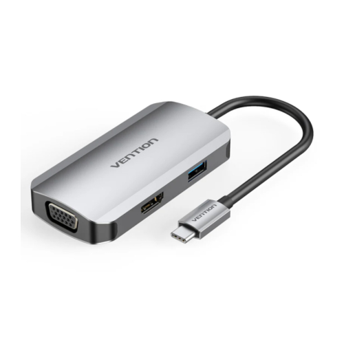 Vention USB-C to HDMI VGA USB 3.0 Dock 0.15m | TOAHB