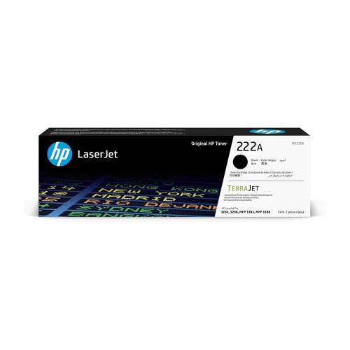 HP 222A Black Original LaserJet Toner Cartridge - W2220A