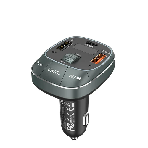 Vention 3-Port USB (C + A + A) Car Charger -FFLB0