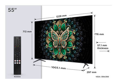 TCL 55" 4K Ultra HD Smart TV (55C6K, C6K Series)