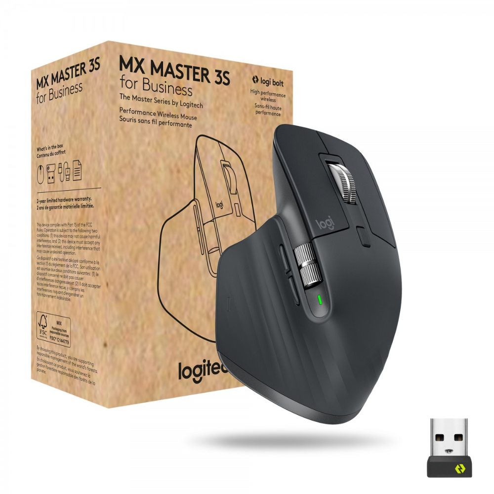 Logitech MX Master 3S Performance Wireless Mouse – 910-007501