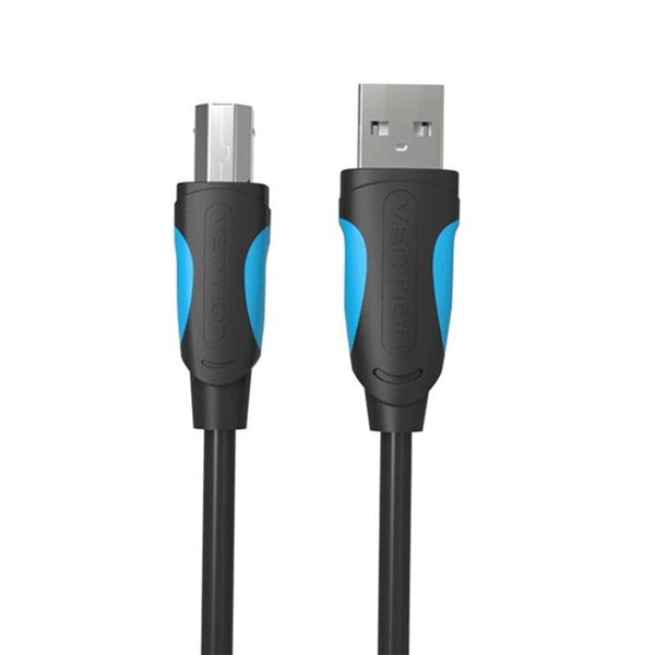 Vention USB2.0 A Male to B Male Print Cable with Core 10M Black-VAS-A16-B1000