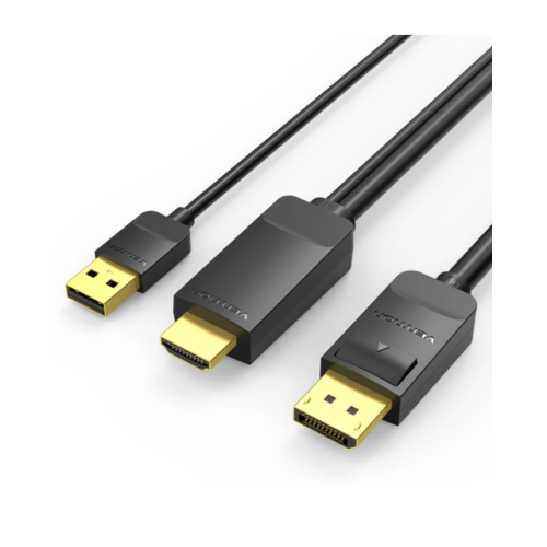 Vention HDMI-A Male to DP Male HD Cable 1.5M Black-ABJBG