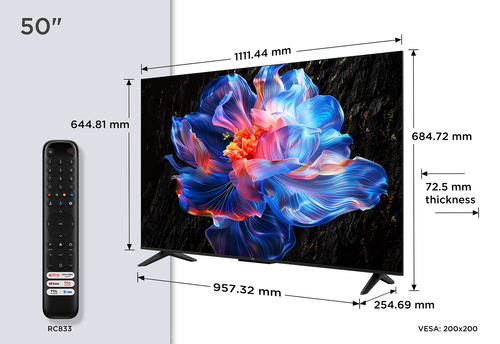 TCL 50" 4K Ultra HD Smart TV (50V6C)