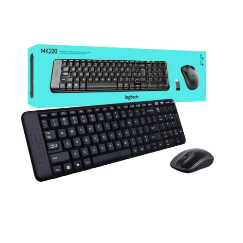 Logitech MK220 Wireless Keyboard & Mouse Combo  Black-920-003161