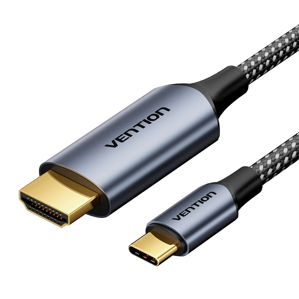 Vention Cotton Braided USB-C to HDMI-A 4K HD Cable 1.8M-VAS-A16-B150