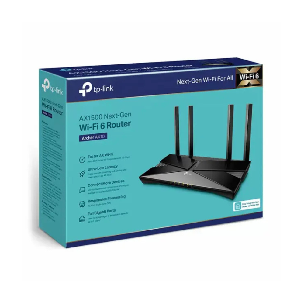 TP-Link AX1500 OFDMA MU-MIMO Wi-Fi 6 Router - TL-ARCHER AX10