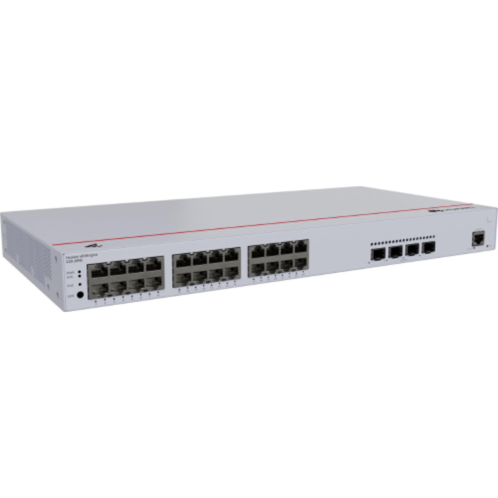 eKitEngine S220-24P4X 24-Port PoE+ Switch, 4 SFP+