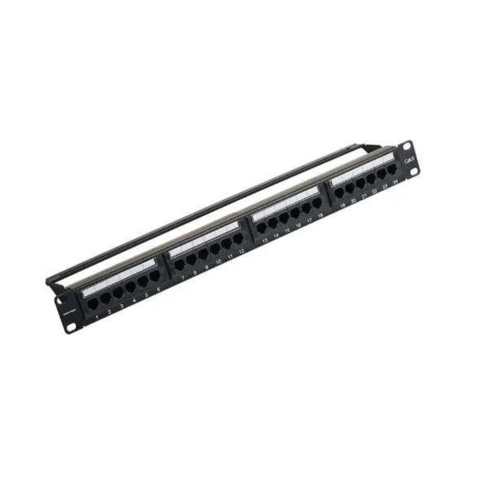 Vention Cat.6 UTP 24 Ports Keystone Patch Panel Black-KGCB0
