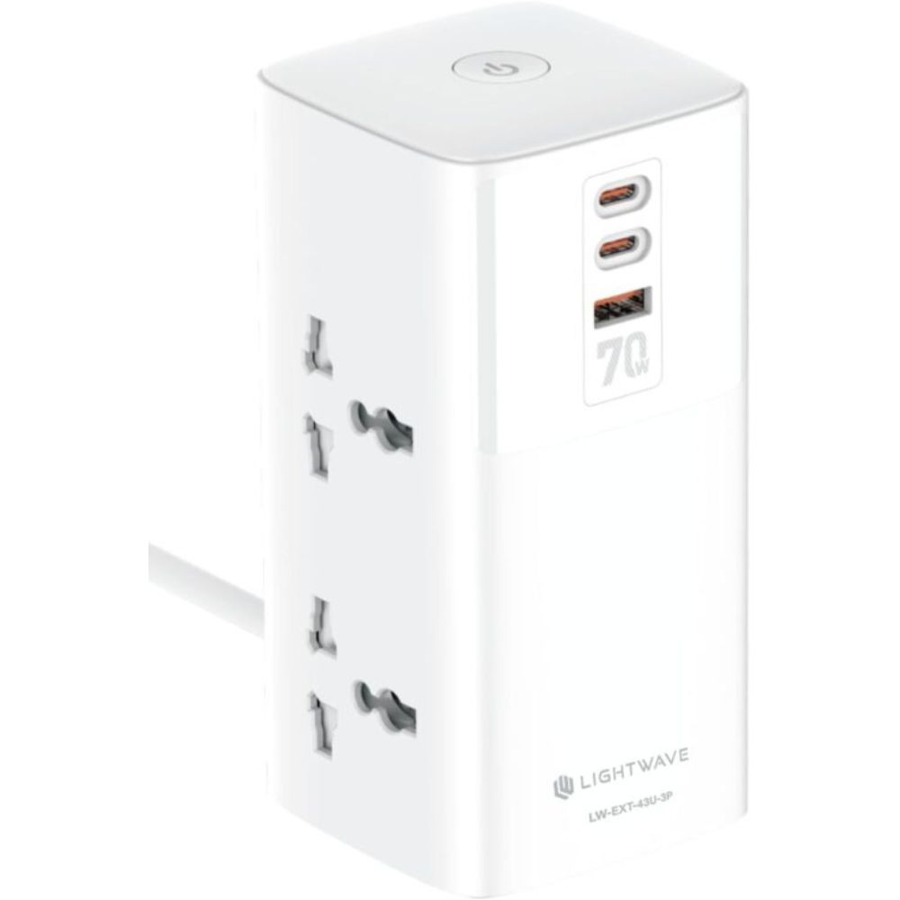 Lightwave Extension Socket- 3 Metres 4WAY-LW EXT 43U